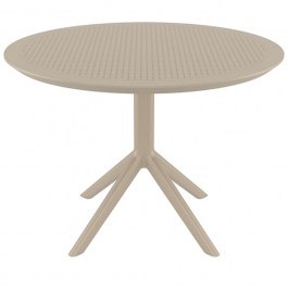 Τραπέζι Sky 20.0811 Φ105x74cm Πολυπροπυλένιου Taupe Siesta TAUPE