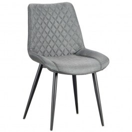 Chair Alesia 11.1602 52x59x88cm Metallic With Fabric Grey Zita Plus GREY