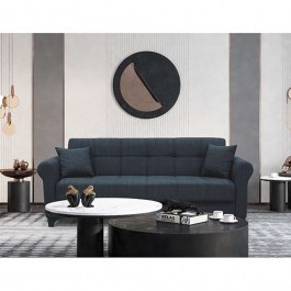 Sofa-Bed Azur 40.0129 3 Places With Storage Space 210x80x75cm Grey Zita Plus GREY