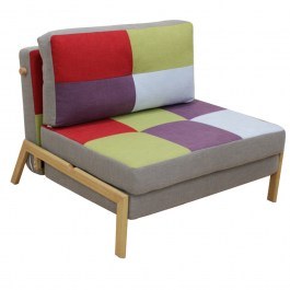 Armchair-Bed Sara 40.0083 95x96x40-79/95x198x36cm Multicolor MULTI