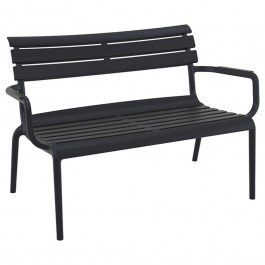 Sofa - Bench Paris 20.0856 116x70x75cm Black BLACK