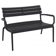 Sofa - Bench Paris 20.0856 116x70x75cm Black