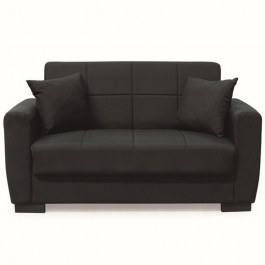 Sofa-Bed Two-Seater Anima 40.0307 150x80x75/125x100cm Black BLACK