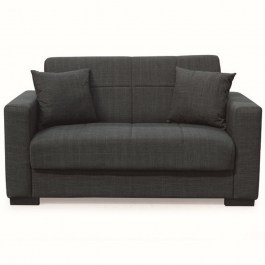 Sofa Bed Two-Seater Rover 40.0310 150x80x75/125x100cm Black BLACK