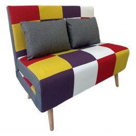 Καναπές-Κρεβάτι Sara 40.0200 134x80x46-84/134x190x32cm Multicolor MULTI