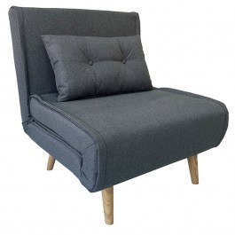 Πολυθρόνα-Κρεβάτι Sara 40.0203 75x80x84/75x190x32cm Grey GREY