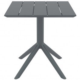 Τραπέζι Paris 20.0863 70x70x74cm Dark Grey DARK GREY