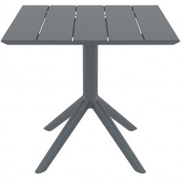 Τραπέζι Paris 20.0867 80x80x74cm Dark Grey DARK GREY