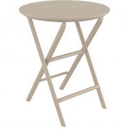 Folding Table Helen 20.0901 D60x74cm Taupe TAUPE