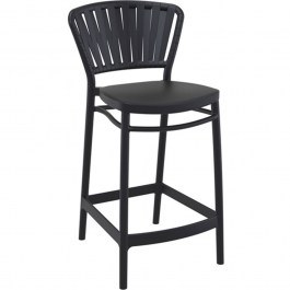 Barstool Portofino 20.0924 65cm 48x52x96cm Black BLACK