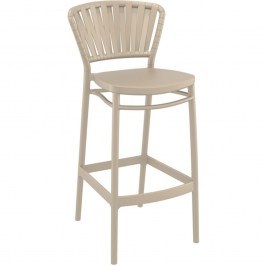 Barstool Portofino 20.0919 75cm 48x52x106cm Taupe TAUPE