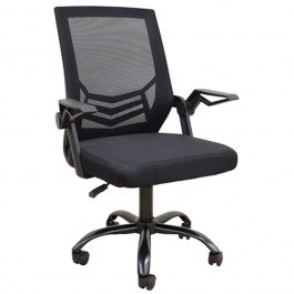 Καρέκλα Γραφείου A1830 01.0423 62x54x44-91/53-100cm Black BLACK