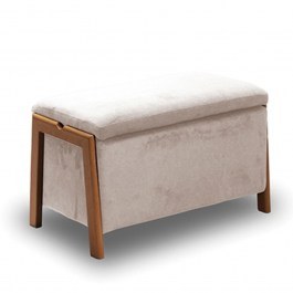 Σκαμπό Με Αποθηκευτικό Χώρο Dali  40.0603 75x42x44cm Beige BEIGE