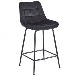 Bar Stool Ermina 43.2804.1 64cm 49x50x94cm Black BLACK