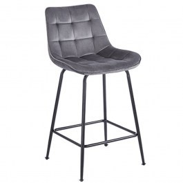 Bar Stool Ermina 43.2804 64cm 49x50x94cm Grey GREY