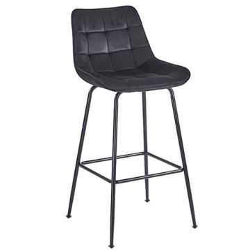 Bar Stool Ermina 43.2803.1 75cm 49x50x104cm Black