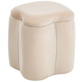 Σκαμπό Με Αποθηκευτικό Χώρο Fiona 40.0614.2 30x30x34cm Beige BEIGE