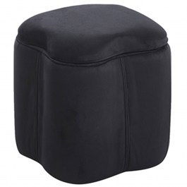 Σκαμπό Με Αποθηκευτικό Χώρο Fiona 40.0614.1 30x30x34cm Black BLACK