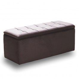 Σκαμπό Με Αποθηκευτικό Χώρο Lido 40.0610 101x41x42cm Brown BROWN