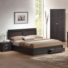 Bed Capri Hm312.01 With 2Drawers Zebrano 200X150X92,5 Cm