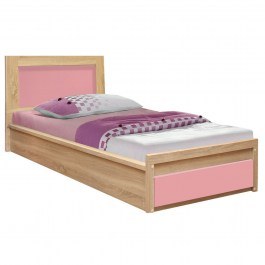 Bed With Drawer Playroom Hm330.02 Sonama-Pink 190X90 Cm PINK