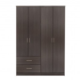 Ντουλάπα Hm339.01 118.8Χ42Χ181 cm ZEBRANO