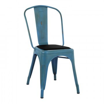 Chair - Melita Blue Antique With Seat Hm8062.88