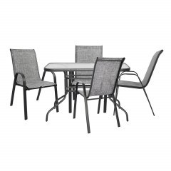 Σετ Τραπεζαριας 5Τμχ Με 4 Καρεκλες & Τραπεζι Hm5193.01