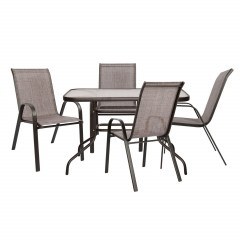 Σετ Τραπεζαριας 5Τμχ Με 4 Καρεκλες & Τραπεζι Hm5193.02