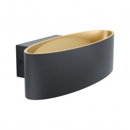 Φωτιστικό Τοίχου - Απλίκα Led Maccacari 98542 Black-Gold Eglo BLACK-GOLD