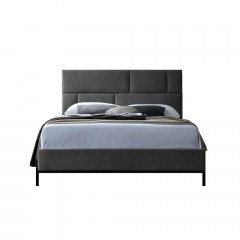 Bed Sintesis 09-1785 For Mattress 160x200cm 214x165x116cm Grey