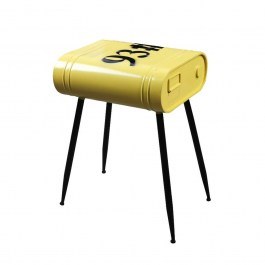 Small Table Delf 4 04-0695 Side 30x41x48cm Yellow-Black YELLOW