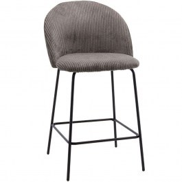 Σκαμπό Μπαρ Κοτλέ Votsalo 26-0017 48x56x95cm Grey-Black GREY