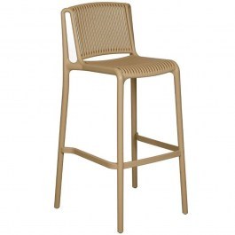 Σκαμπό Μπαρ Polly 26-0029 41x47x100,5cm Caramel CARAMEL