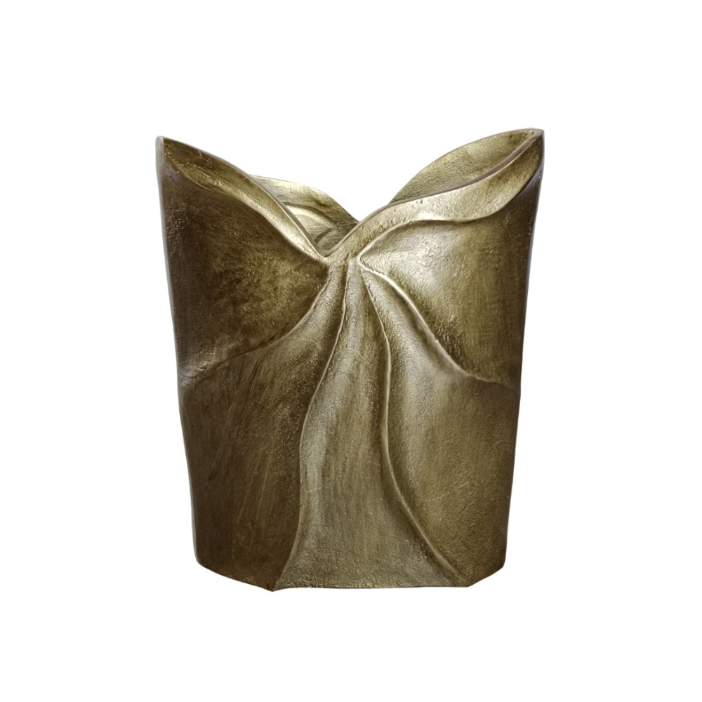 Βάζο Αλουμινίου Iwa 1 022130 23x8xH30cm Antique Gold