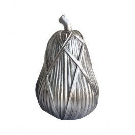 Table Deco Tricot Poire 020752 11,5x11,5xH17,8cm Silver SILVER