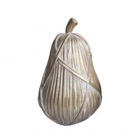 Table Deco Tricot Poire 020754 11,5x11,5xH17,8cm Gold GOLD