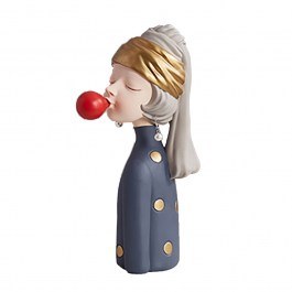 Table Deco Ponnytale Grey 025439 6,2x7,7xH15cm Grey GREY