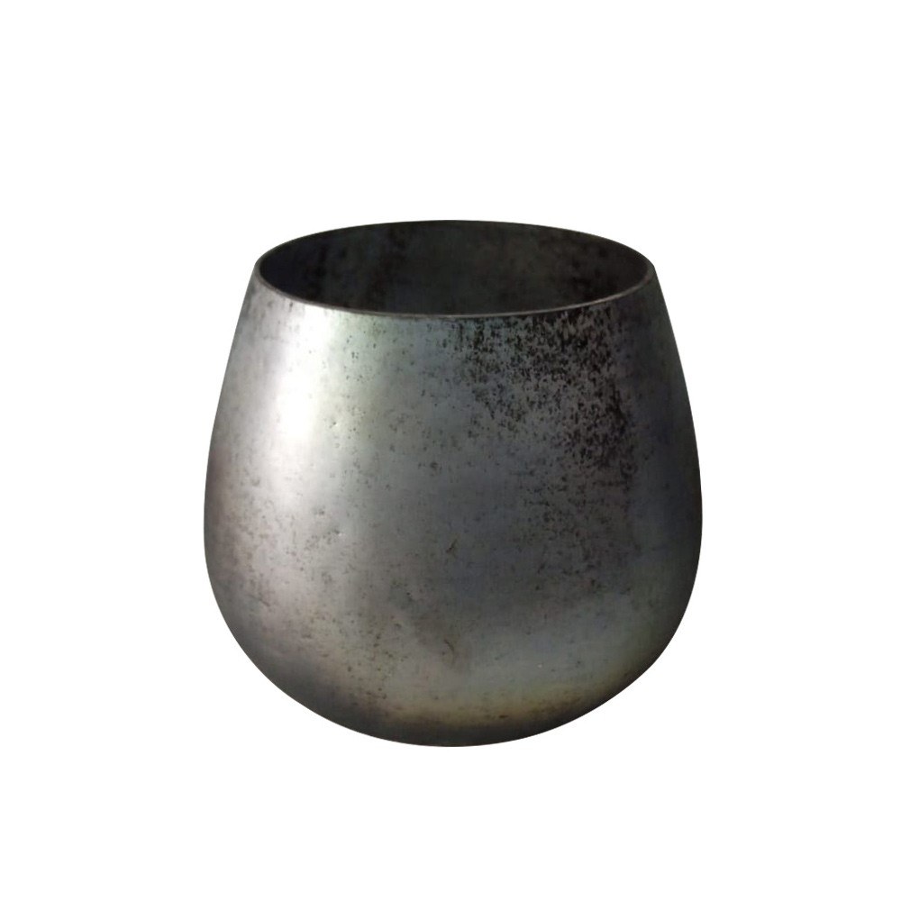 Βάση Ρεσώ Γυάλινη Irem 020617 D18xH15cm Grey