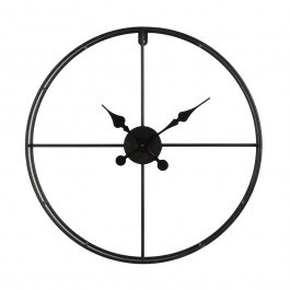 Wall Clock Termpus 017896 D60xH6,5cm Black BLACK