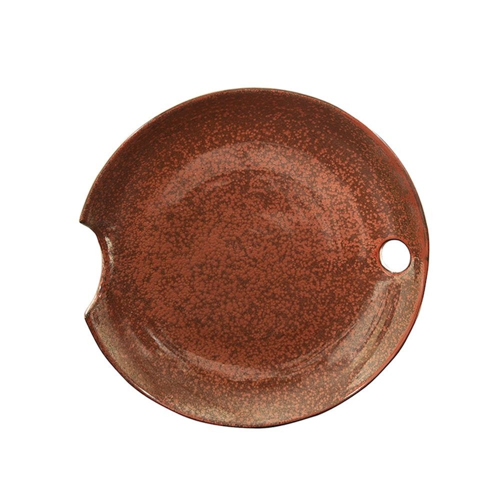 Πιατέλα Διακοσμητική Κεραμική Rond D38xH5cm Terracotta