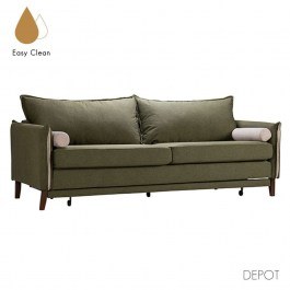 Sofa - Bed Commodo 71-0035 Three-Seater 230x81x88cm Olive OLIVE