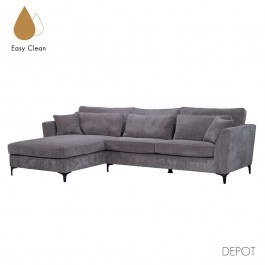 Καναπές Γωνία Αριστερή Forever 71-0153 316x185x92cm Grey GREY