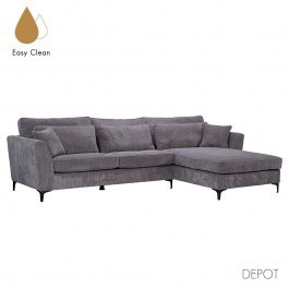Καναπές Γωνία Δεξιά Forever 71-0117 316x185x92cm Grey GREY