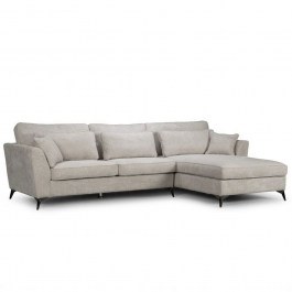 Καναπές Γωνιακός Forever 71-0366 Με Δεξιά Γωνία 316x185x92cm Greige GREIGE