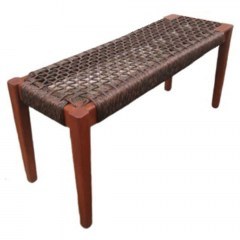 Bench Mesh 22-0188 110x35x40cm Walnut-Brown