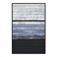 Painting On Canvas Murus 1 017131 62x92xH4,5cm Black-Blue