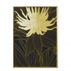 Κάδρο Σε Καμβά Coed 1 022870 51,5x71,5xH3,5cm Black-Gold