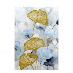 Πίνακας Σε Καμβά Palen 1 021073 70x100cm Blue-White-Gold