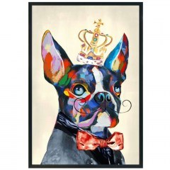 Πίνακας Καμβάς King Dog 022085 60x4,5x90cm Multi